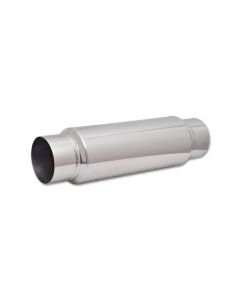 Vibrant SS Resonator (Standard Design) 4in inlet/outlet x 18in long w/5in OD resonator body - 17960