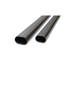 Vibrant 3.5in Oval (Nominal Size) T304 SS Straight Tubing (16 ga) - 5 foot length - 13183