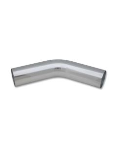 Vibrant 2.25in O.D. Universal Aluminum Tubing (45 degree bend) - Polished - 2886