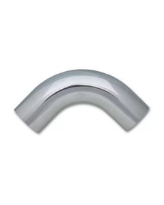 Vibrant 3in O.D. Universal Aluminum Tubing (90 degree bend) - Polished - 2176