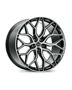 Vossen HF-2 22x10.5 / 5x120 / ET38 / Deep Face / 72.56 - Brushed Gloss Black Wheel - HF2-2B44