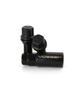 Vossen Lug Bolt - 14x1.5 - 30mm - 17mm Hex - Cone Seat - Black (Set of 20) - LUG-B1450-30-BC