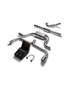 ARMYTRIX Valvetronic Exhaust System Volkswagen Scirocco R 2.0TSI 2009-2019- ARMY-VWG6T-DD VWG6T-DS22C