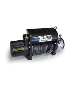 DV8 Offroad 12000 LB Winch w/ Synthetic Line & Wireless Remote - Black - WB12SR