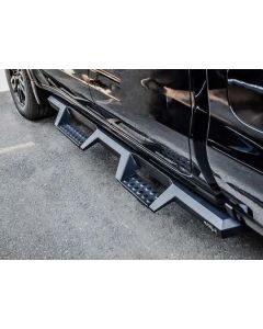 Westin 2019 Chevrolet Silverado / GMC Sierra 1500 Crew Cab Drop Nerf Step Bars - Textured Black - 56-14135