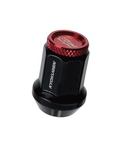 Project Kics Kyokugen Black w/ Aluminum Blue Cap 12x1.50 Lug Nut Set