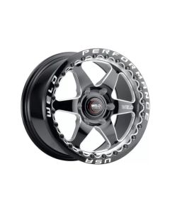 Weld S909 17x9.5 Ventura 6 Beadlock 6x127 ET35 BS6.625 Gloss BLK MIL DIA 78.1 - S90979581P35
