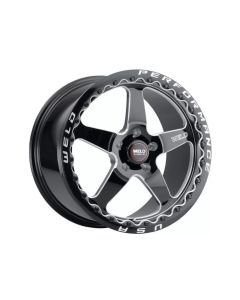 Weld S904 17x10 Ventura Beadlock 5x114.3 ET00 BS5.50 Gloss BLK MIL DIA 78.1 - S90470067P00