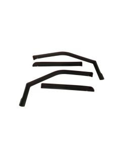 Westin 2015-2018 Ford F-150 SuperCrew Wade In-Channel Wind Deflector 4pc - Smoke - 72-37407