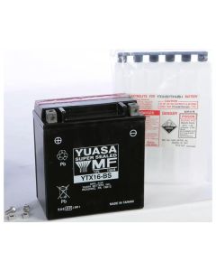 Yuasa YTX16-BS Maintenance Free AGM 12-Volt Battery w/Bottle - YUAM32X6S