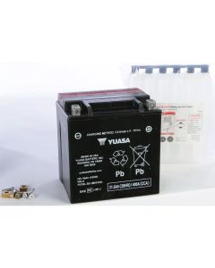 Yuasa YIX30L-BS-PW High Performance Maintenance Free AGM 12-Volt Battery w/Bottle - YUAM6230XPW