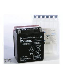 Yuasa YTX14AHL-BS High Performance AGM 12-Volt Battery w/Bottle - YUAM62H4L