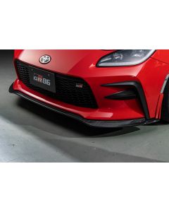 GROW Design Clear Coated Carbon Fiber Front Spoiler and Garnish for 2021+ Toyota GR 86 - GRDE-GR86-CFRP-FSG-CC