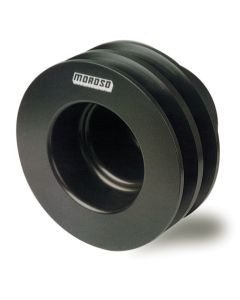 Moroso Chevrolet Small Block (w/Long Pump) Crankshaft Pulley - Double Groove - Billet Aluminum - 64111