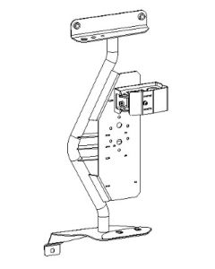 Go Rhino 18-24 Jeep Wrangler JL/JLU/JT Front Fender Jack Mount for Hi-Lift Jack - Tex. Blk - 701011T