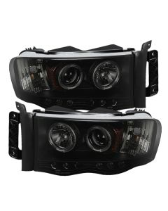 Spyder Dodge Ram 1500 02-05 03-05 Projector Headlights LED Halo LED Blk Smke PRO-YD-DR02-HL-BSM - 5078384
