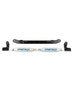 Fabtech 07-14 GM C/K1500 2WD/4WD Dual Steering Stabilizer System w/Perf. Shocks - FTS21044BK
