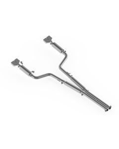 MBRP T409 Stainless Steel 3" Catback Dual Split Rear Dodge Challenger RT 5.7L Hemi 2009-2014- MBRP-S