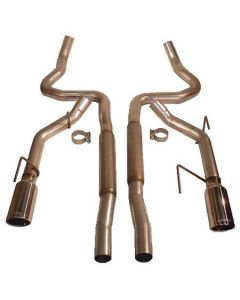 Roush 2005-2009 Ford Mustang GT/GT500 Enhanced Sound Dual Cat-Back Exhaust Kit - 403936