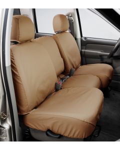 Covercraft 09-14 Ford F150 Polycotton SeatSaver Custom Front Row Seat Covers - Tan - SS2412PCTN