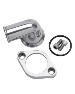 Edelbrock Waterneck Sbc/BBC 90-Degree Two-Piece Cast SwIVel Polished - 4818