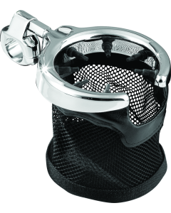 Kuryakyn Mesh Basket Universal Drink Holder 1in Clamp Chrome - 1422