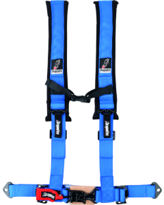 DragonFire Racing Harness- H-Style- 4-Point- 2in Buckle- Blue - 521322