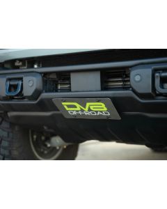DV8 Offroad 2021 Ford Bronco Capable Bumper Slanted Front License Plate Mount - LPBR-05