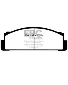 EBC 68-83 Fiat 124 1.6 Greenstuff Front Brake Pads - DP2116