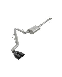 aFe Vulcan Series 3in 304SS Exhaust Cat-Back w/Blk Tip 2019 GM Silverado/Sierra 1500 V6-4.3L/V8-5.3L - 49-34106-B