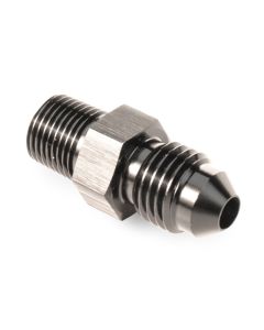 Snow Performance 1/8in NPT To 4AN Straight Water Fitting (Black) - SNO-804-BRD