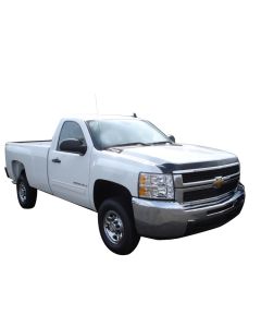 AVS 07-10 Chevy Silverado 2500 Aeroskin Low Profile Acrylic Hood Shield - Smoke - 322005