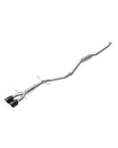 aFe Takeda 2.5in 304SS Cat-Back Exhaust System w/ Black Tips 17-20 Honda Civic Si Sedan I4 1.5L - 49-36619-B