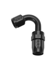 Russell Performance -8 AN Black 120 Degree Full Flow Swivel Hose End - 613415