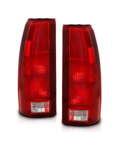 ANZO 1988-1999 Chevy C1500 Taillight Red/Clear Lens (OE Replacement) - 311301