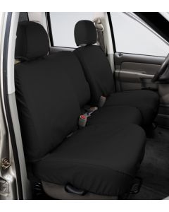 Covercraft 19-24 Chevrolet Silverado Polycotton SeatSaver Custom Front Row Seat Covers - Charcoal - SS3475PCCH