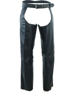 Kuryakyn Leather By River Road Longhaul Leather Chaps Black - Large - 094440