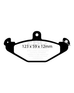 EBC 08+ Lotus 2-Eleven 1.8 Supercharged Ultimax2 Rear Brake Pads - UD491