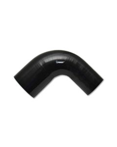 Vibrant Performance 90 Degree Reducer Elbow, 3.50" I.D. x 2.50" I.D. x 4.00" Leg Length - Black- VIB