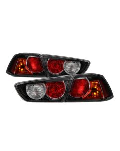 xTune Mitsubishi Lancer 08-15 OE Style Tail Lights - Black ALT-JH-MLEVO08-OE-BK - 9937323