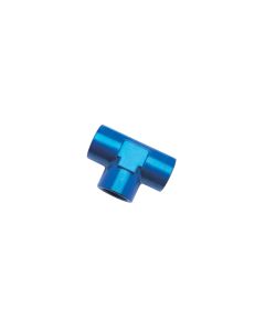 Russell Performance 1/8in Female Pipe Tee Fitting (Blue) - 661710