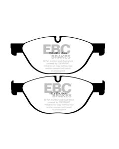 EBC 12-13 BMW 528 2.0 Turbo (F10) Performance Greenstuff Front Brake Pads - DP22019