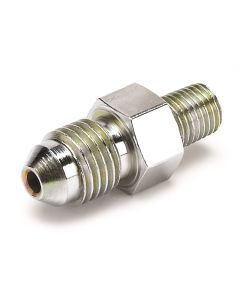 Autometer Fitting Adapter -4AN Male to 1/16in NPT Male for Ford Fuel Rail - 3275