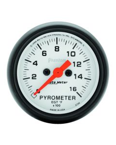 Autometer Phantom 52mm 1600 Deg F Electronic EGT Gauge Kit - 5744