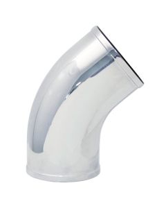 Spectre Universal Intake Elbow Tube (ABS) 3in. OD / 45 Degree - Chrome - 87381