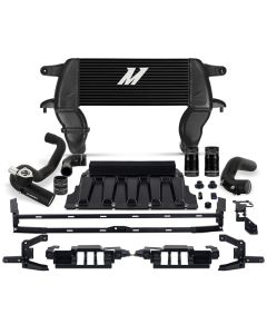 Mishimoto 21+ Bronco 2.3L High Mount INT Kit BK Core BK Pipes - MMINT-BR23-21HKBKBK