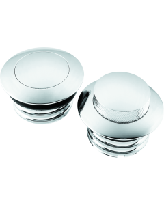 Bikers Choice 82 Up W/Dual Cap Chrome Pop Up Billet Gas CapSet - 493060