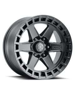 ICON Raider 17x8.5 6x135 6mm Offset 5in BS Satin Black Wheel - 3417856350SB