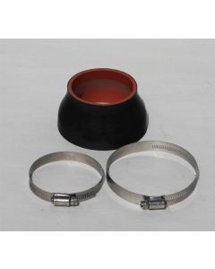 Granatelli 4in-3in Silicone Reducer Sleeve w/Clamps - 400B300X