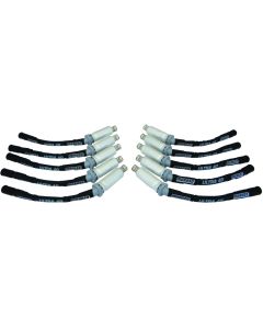 Moroso 08-17 Dodge Viper Ignition Wire Set - Ultra 40 - Sleeved - Black - 73512